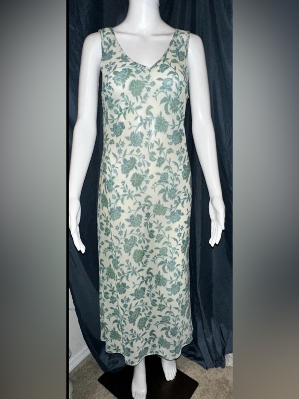 Vintage Miss Helen Nightgown Robe 2 Piece Set Sheer Gown Women’s Small